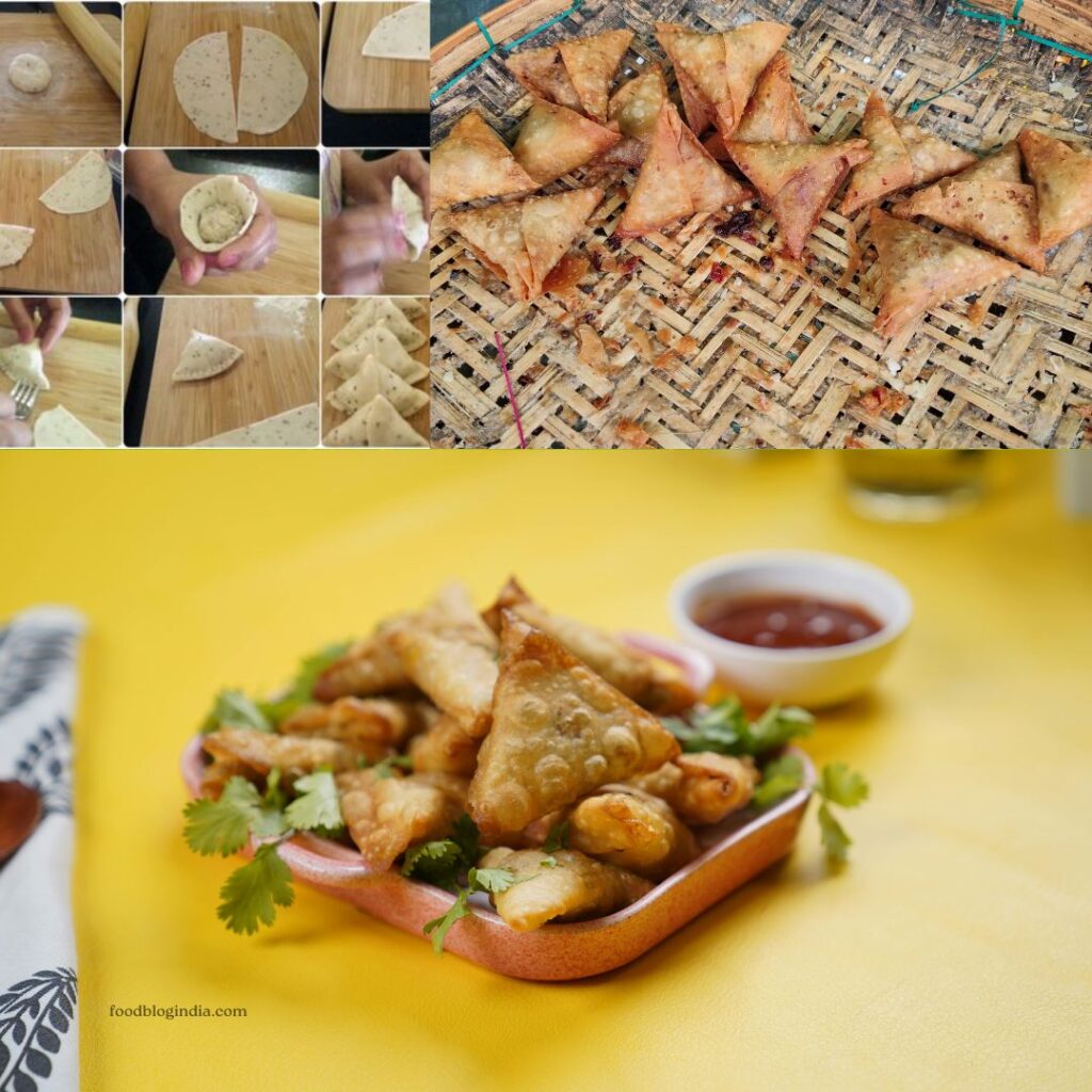 shaping samosa