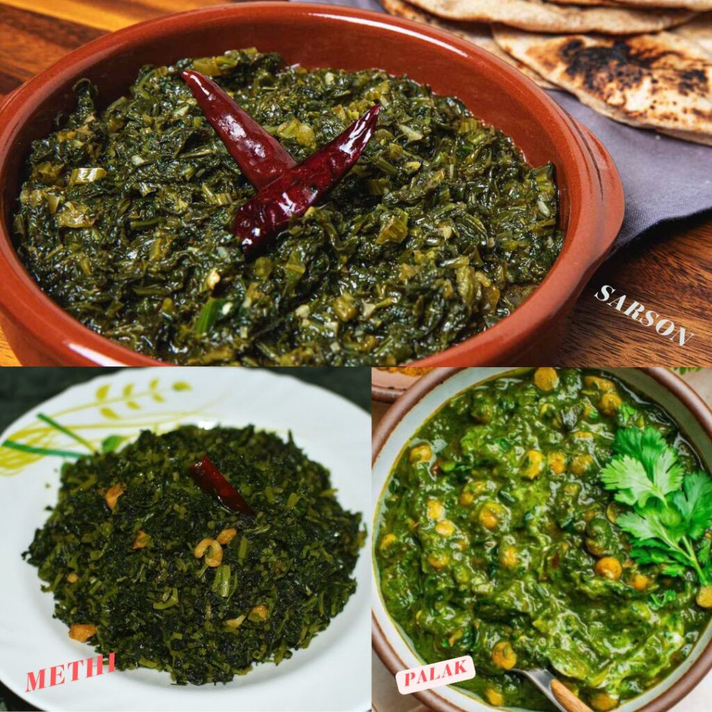green leafy vegetables winter